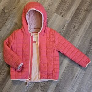 Cat & Jack Coral Quilted Puffer Jacket